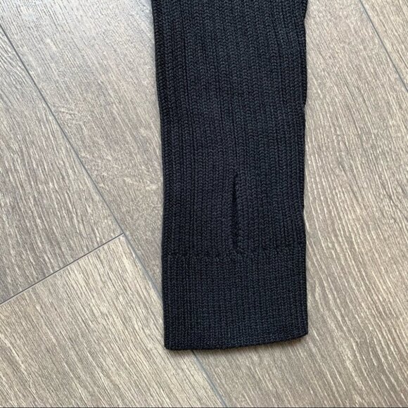 Revolve One Grey Day Robert Sweater Distressed Shredded Knit Black Small - Picture 10 of 16